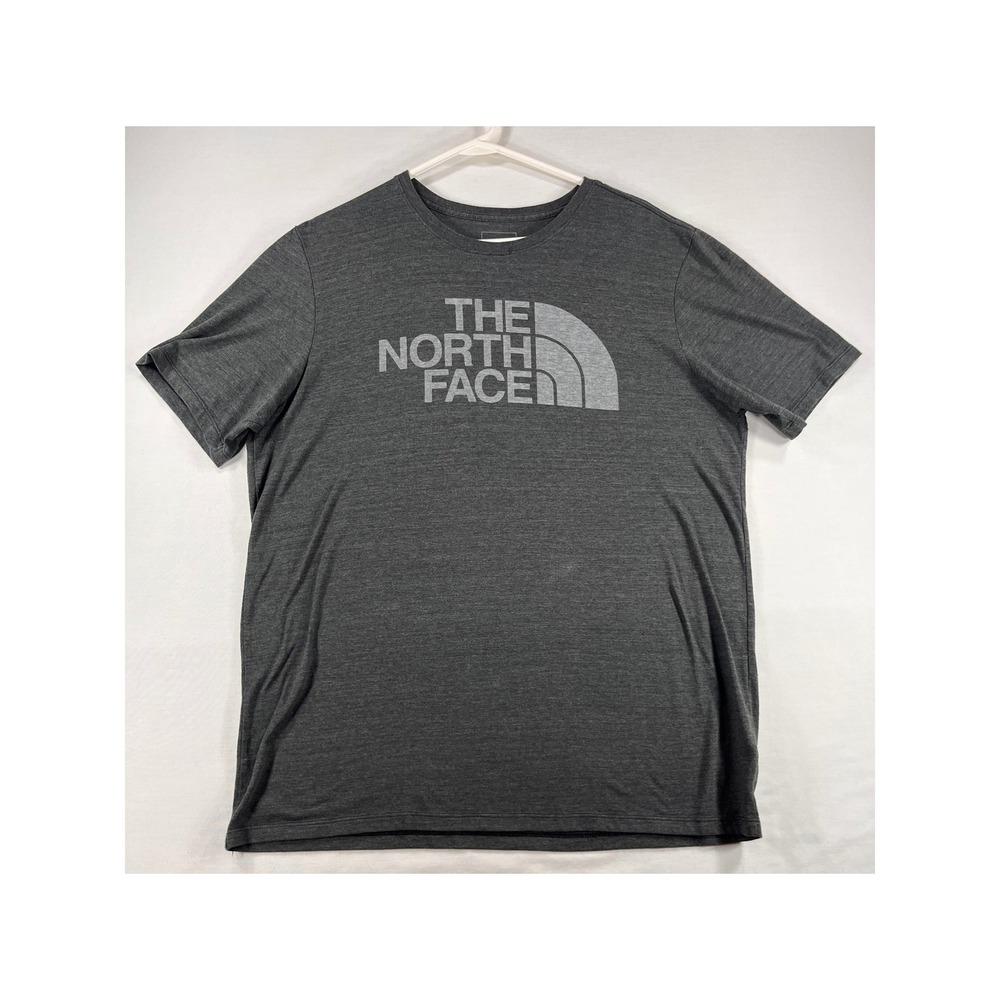 The North Face Mens Reaxion Ampere Crew T-Shirt Dark Grey Heather XL AX53Y57